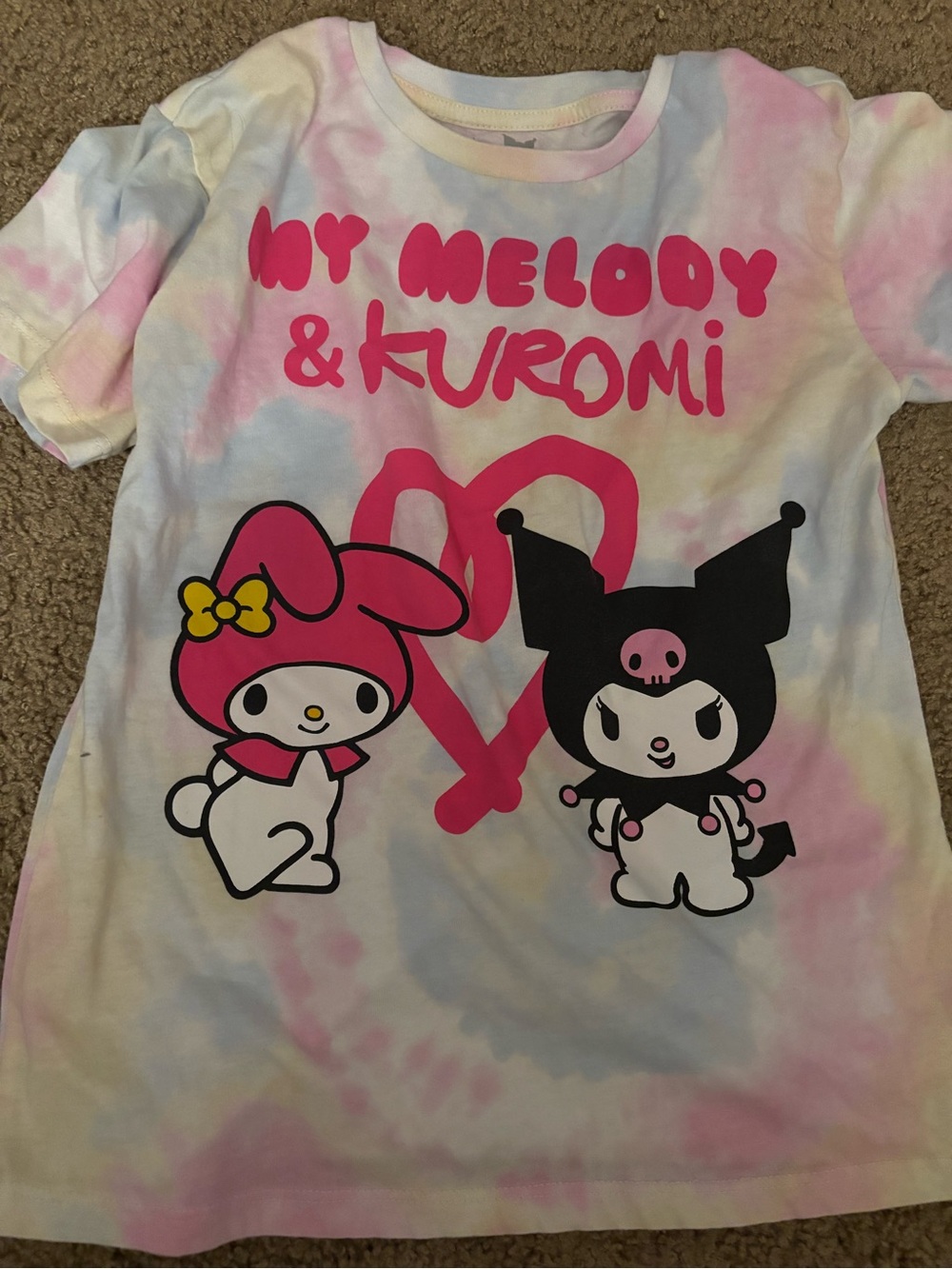Sanrio My Melody & Kuromi Tie-Dye Tee